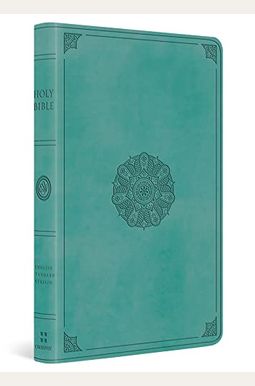 Esv Large Print Value Thinline Bible (Trutone, Turquoise, Emblem Design)