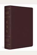Esv Study Bible, Large Print (Burgundy)