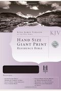 KJV Large Print Personal Size Reference Bible, Burgundy Bonded Leather