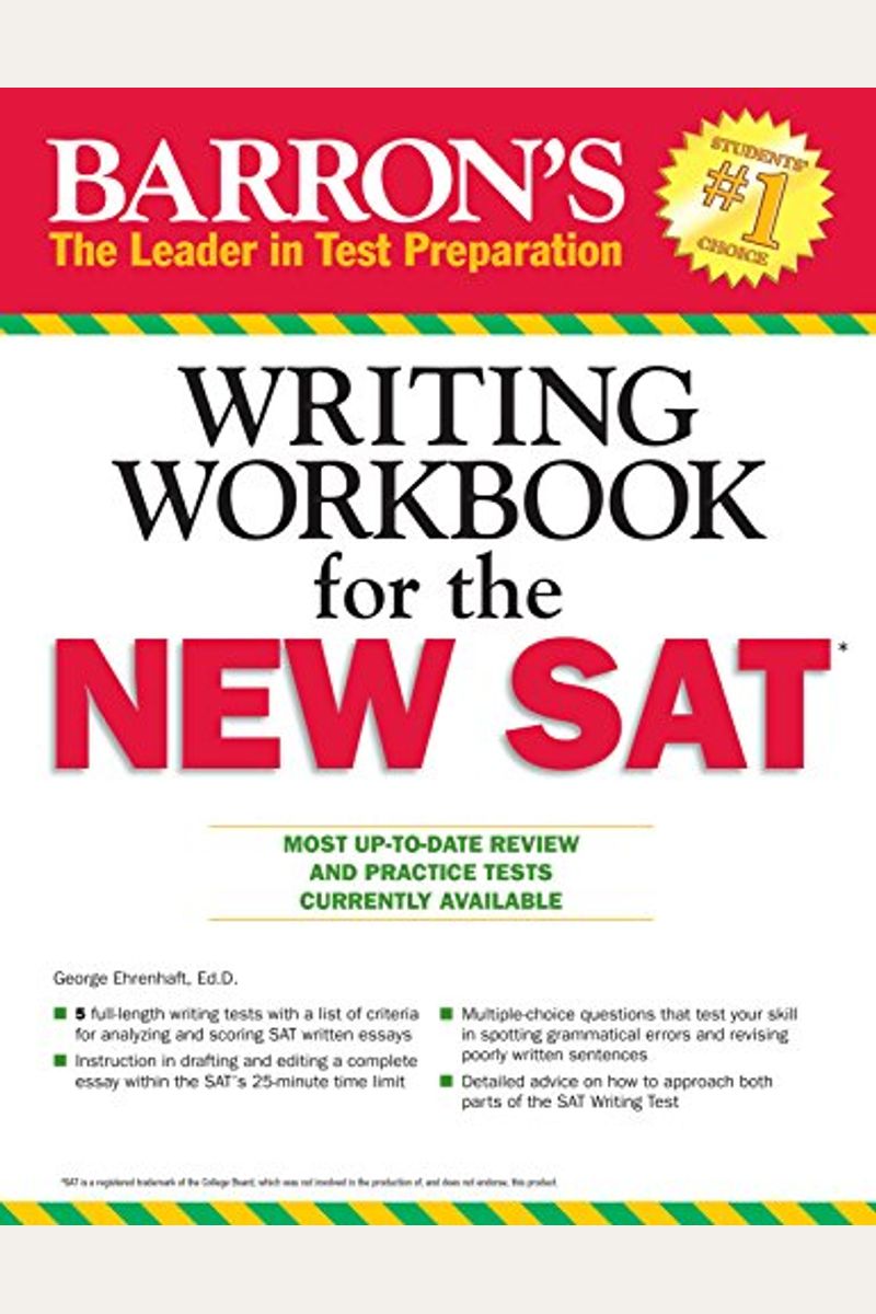 Barron's Writing Workbook For The New Sat, 4th Edition