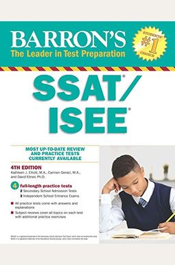 Ssat/ISEE: High School Entrance Examinations Ssat/ISEE: High School Entrance Examinations