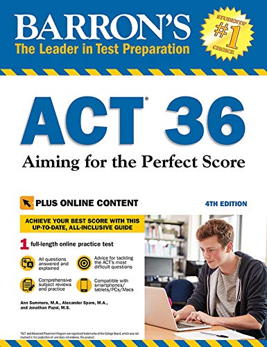 Buy Act 36 With Online Test: Aiming For The Perfect Score Book By: Ann ...