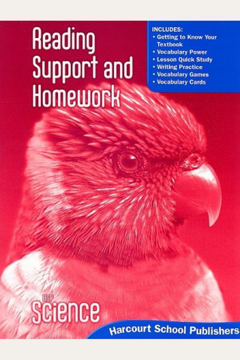 By:　S　Book　Edition　Harcourt　Homework　Science:　Buy　Grade　Support　Reading　Harcourt　Publishers　And　Student