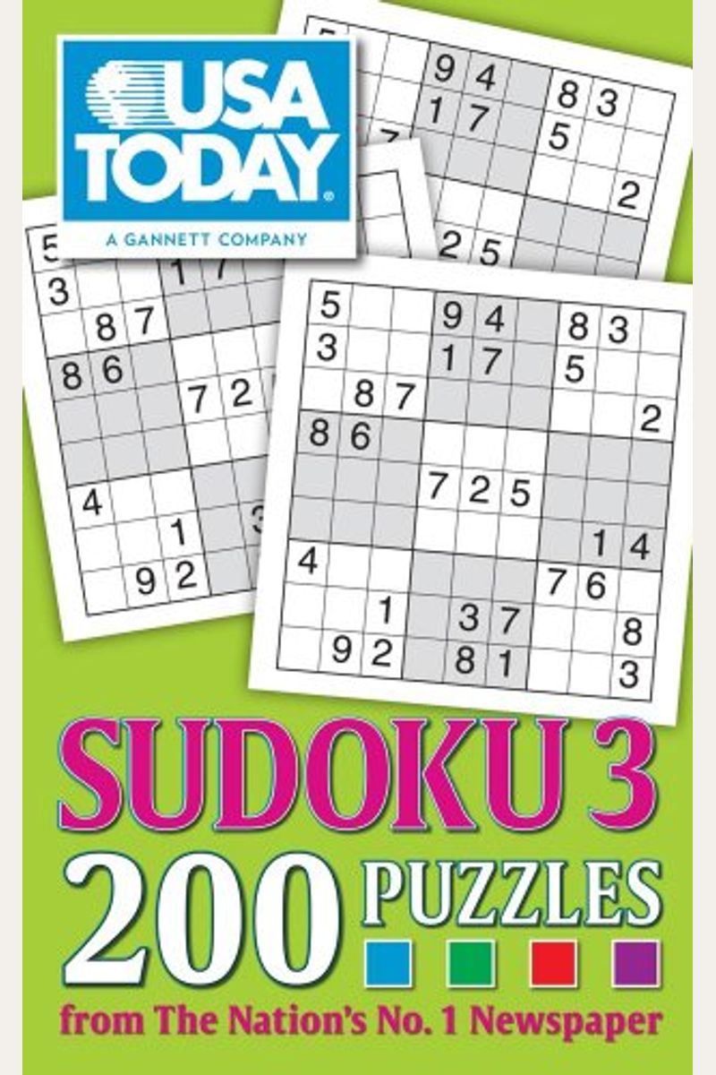 Buy Usa Today Sudoku 3 200 Puzzles Book By Usa Today