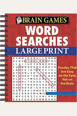 Brain Games - Word Searches - Large Print (Red) Brain Games - Word Searches - Large Print (Red)