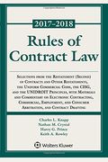 Rules Of Contract Law, 2017-2018 Statutory Supplement