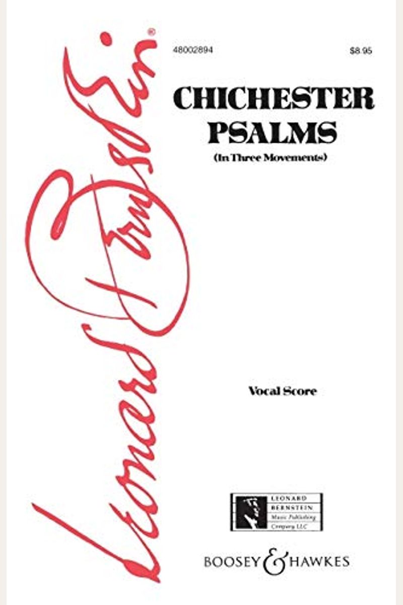 Buy Chichester Psalms Book By: Leonard Bernstein