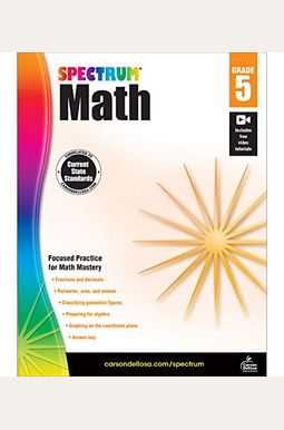 Buy Spectrum Math Workbook, Grade 5 Book By: Spectrum