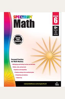 Buy Spectrum Math Workbook, Grade 6 Book By: Spectrum