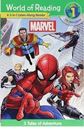 World of Reading Marvel 3-In-1 Listen-Along Reader: 3 Tales of Adventure [With Audio CD]