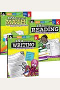 180 Days Of Reading, Writing And Math For Kindergarten 3-Book Set