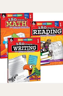 180 Days Of Reading, Writing, And Math For First Grade 3-Book Set 180 Days Of Reading, Writing, And Math For First Grade 3-Book Set