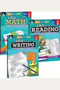 180 Days Of Reading, Writing And Math For Second Grade 3-Book Set
