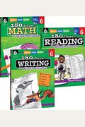 180 Days Of Reading, Writing And Math For Sixth Grade 3-Book Set