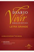 Biblia De Estudio Del Diario Vivir Rvr60, Letra Grande (Letra Roja, Tapa Dura)