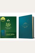 Nlt Life Application Study Bible, Third Edition, Large Print (Leatherlike, Teal Blue)