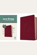 NLT Personal Size Giant Print Bible, Filament Enabled Edition (Red Letter, Leatherlike, Aurora Cranberry)