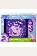 Peppa Pig: Moonlight Bright Book And 5-Sound Flashlight Set [With Flashlight]