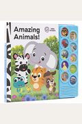 Listen And Learn Board Book Baby Einstein Amazing Animals Refresh [With Battery]