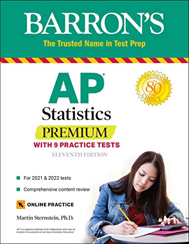 Buy Ap Statistics Premium: With 9 Practice Tests Book By: Martin Sternstein