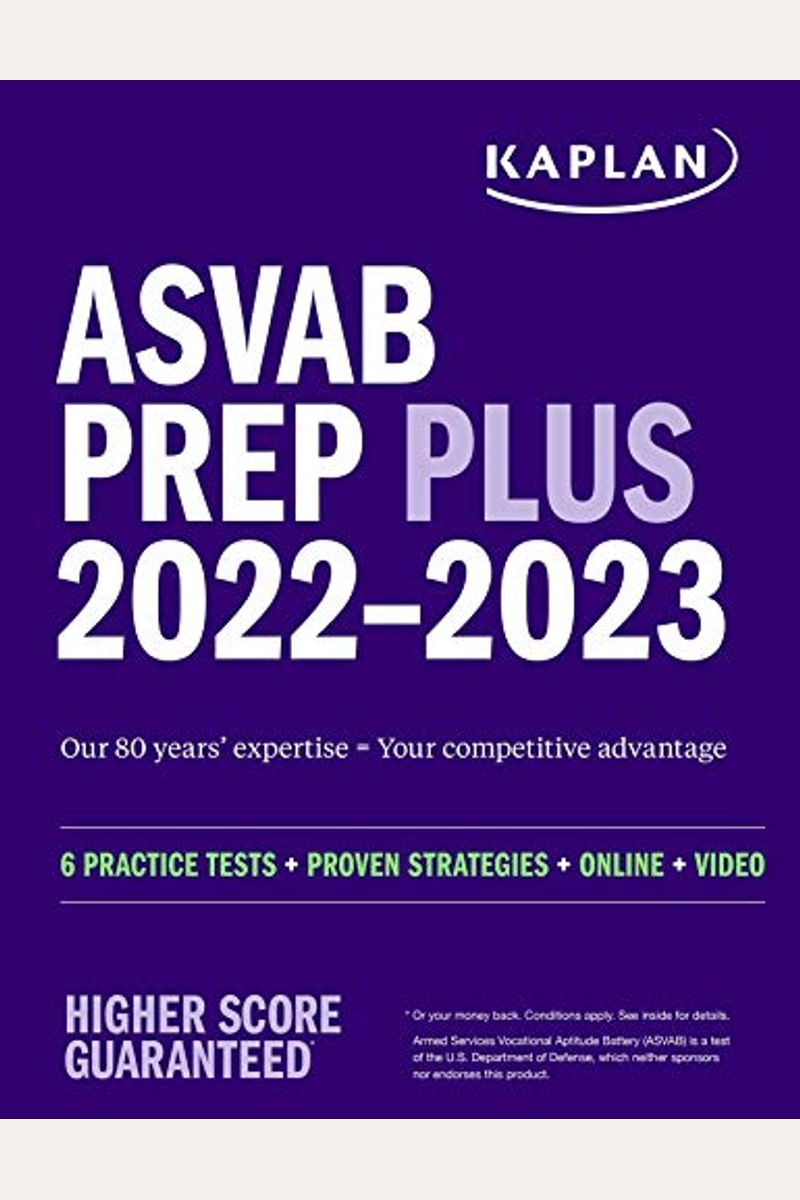 ASVAB Prep Plus 2022-2023: 6 Practice Tests + Proven Strategies + Online + Video