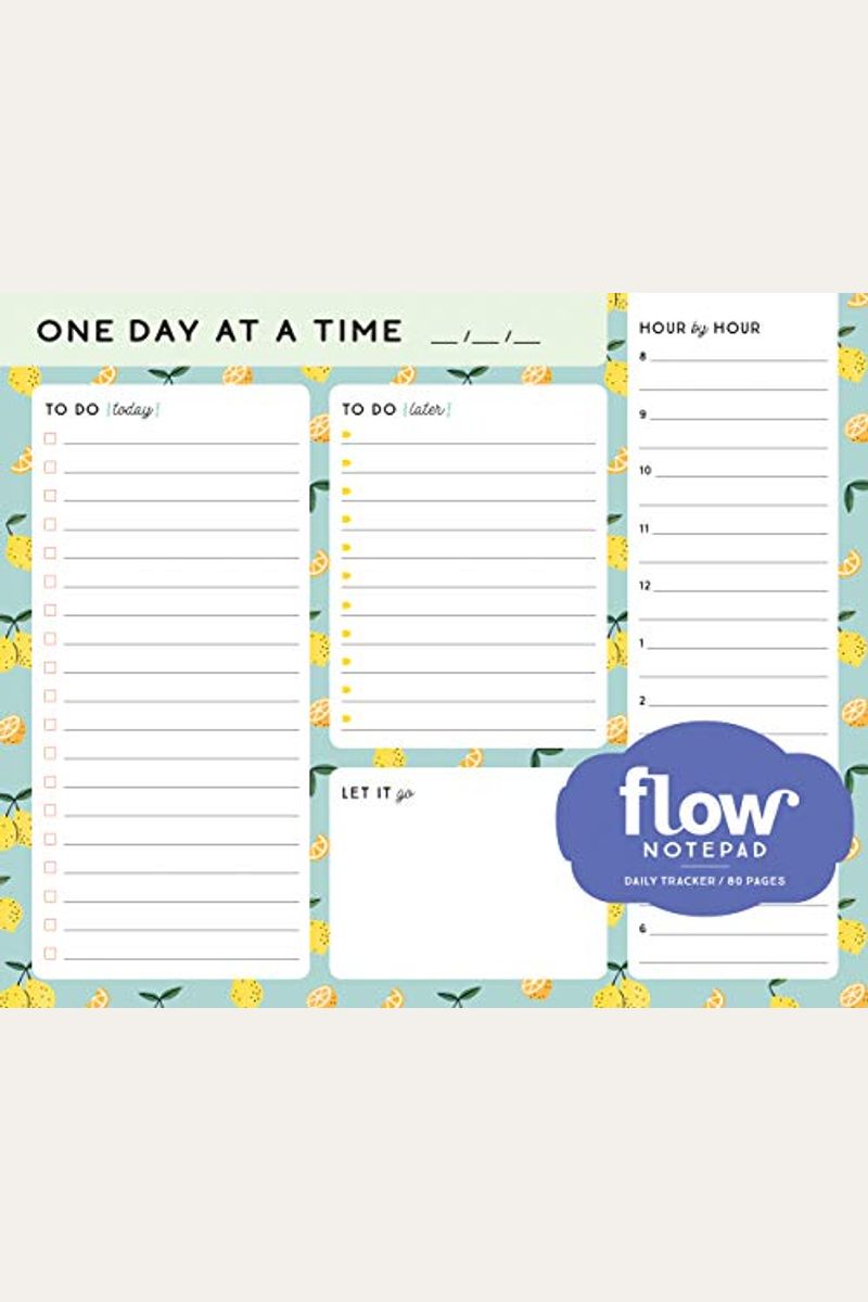 One Day At A Time Daily List Pad