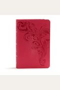 Kjv Large Print Compact Reference Bible, Pink Leathertouch