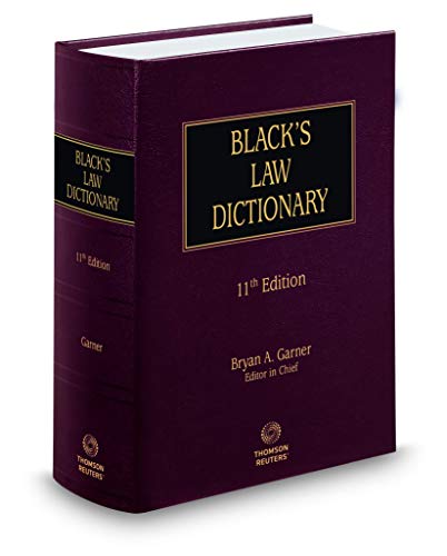 Buy Black's Law Dictionary 11th Edition, Hardcover Book By: Bryan A Garner