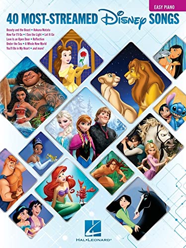 The 40 Most-Streamed Disney Songs: Easy Piano Songbook