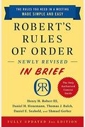 Robert's Rules Of Order Newly Revised In Brief, 3rd Edition