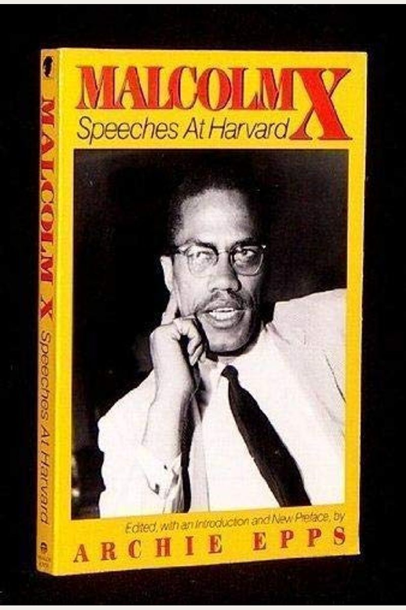 Buy Malcolm X Speeches At Harvard Book By Mccullagh S K