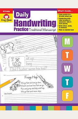 Daily Handwriting Practice: Traditional Manuscript, Kindergarten - Grade 6 Teacher Edition Daily Handwriting Practice: Traditional Manuscript, Kindergarten - Grade 6 Teacher Edition
