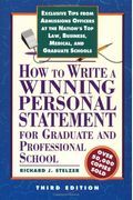 How To Write A Winning Personal Statement For Graduate And Professional School