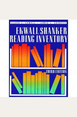 Buy Ekwall/Shanker Reading Inventory Book By: James L Shanker