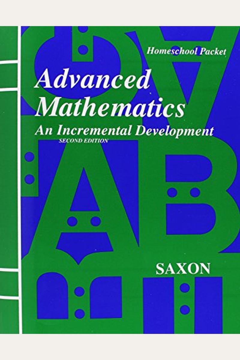 Buy Saxon Advanced Math Answer Key Tests Second Edition Book By Saxon Buy saxon advanced math answer key tests second edition book by saxon