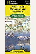 National Geographic Glacier And Waterton Lakes National Parks Wall Map (24 X 36 In)
