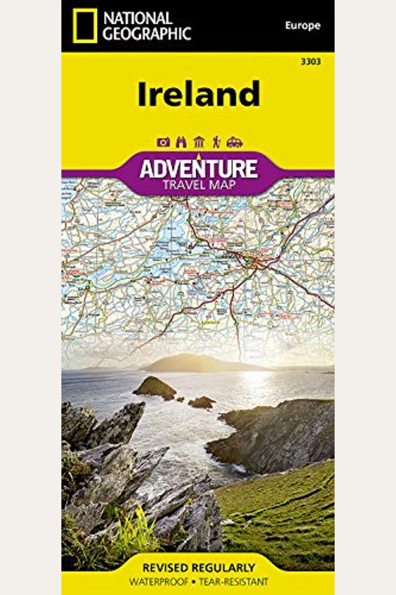 National Geographic: Ireland Classic Wall Map - Laminated (30 X 36 Inches)