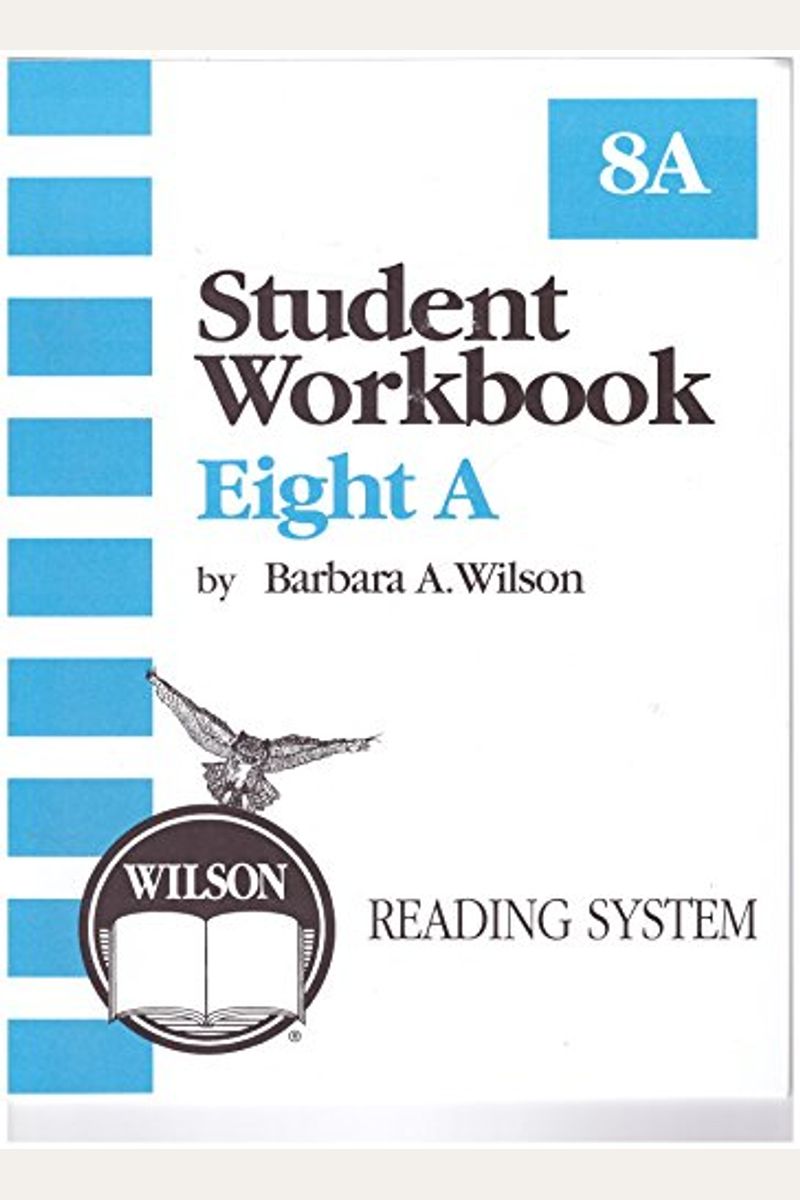 Buy Student Workbook 8a (Wilson Reading System) Book