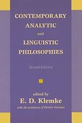 Contemporary Analytic And Linguistic Philosophies