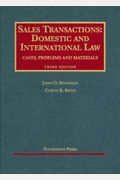 Sales Transactions: Domestic And International Law