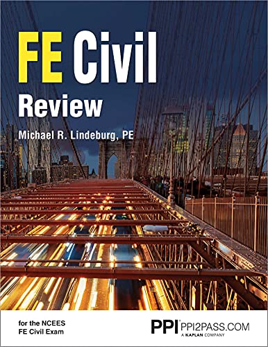 Buy Ppi Fe Civil Review - A Comprehensive Fe Civil Review Manual Book ...