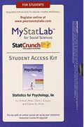 New Mylab Statistics With Pearson Etext -- Standalone Access Card -- For Statistics For Psychology