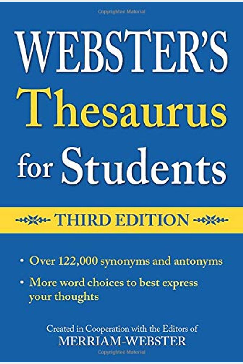Buy ster's Thesaurus For Students Book By Merriamster
