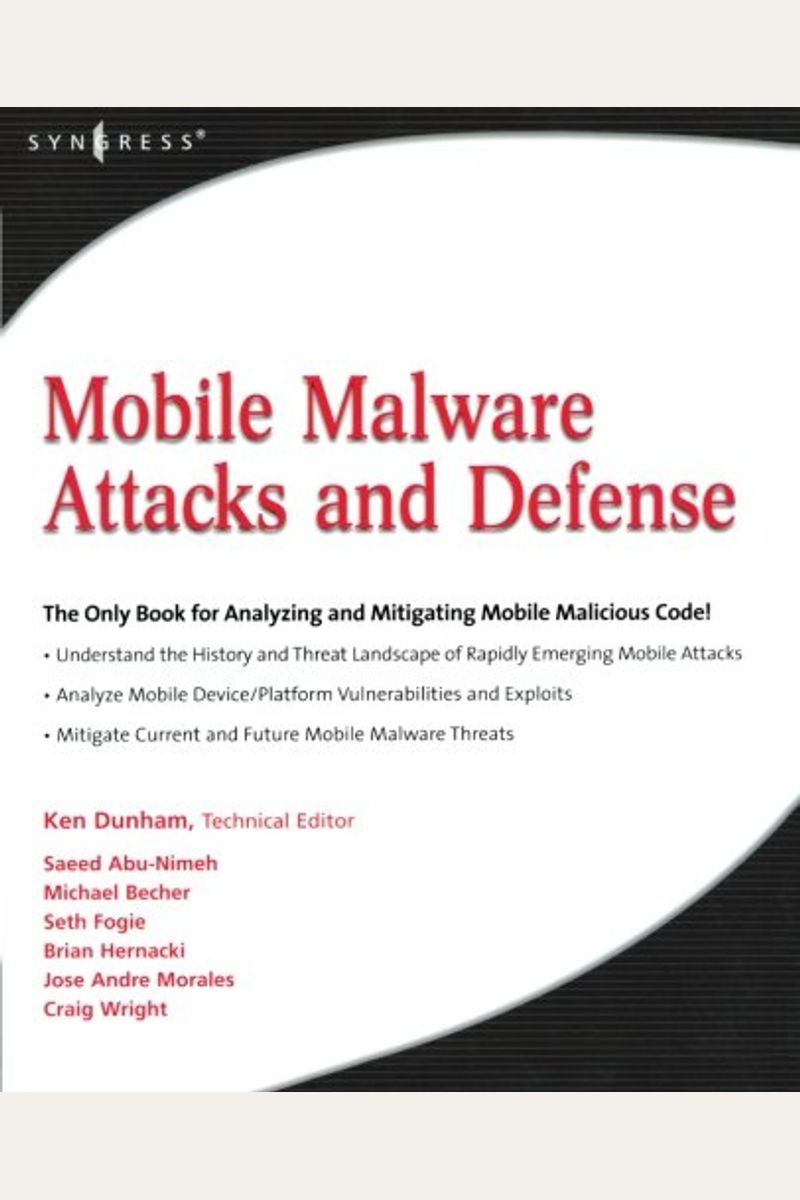 Buy Mobile Malware Attacks And Defense Book By: Ken Dunham