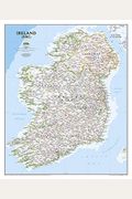 National Geographic Ireland Wall Map - Classic - Laminated (30 X 36 In)