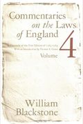 Commentaries on the Laws of England, Volume 4: A Facsimile of the First Edition of 1765-1769