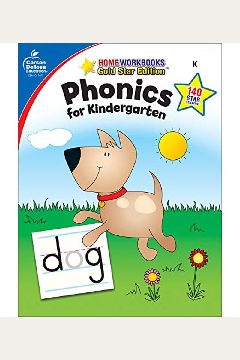 Phonics For Kindergarten, Grade K: Gold Star Edition
