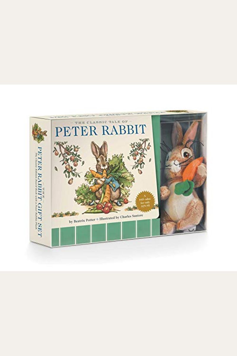 The Peter Rabbit Plush Gift Set: The Classic Edition Board Book + Plush Stuffed Animal Toy Rabbit Gift Set (Fun Gift Set, Holiday Traditions, Beatrix