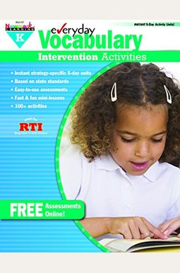 Everyday Vocabulary Intervention Activities for Grade K Teacher Resource