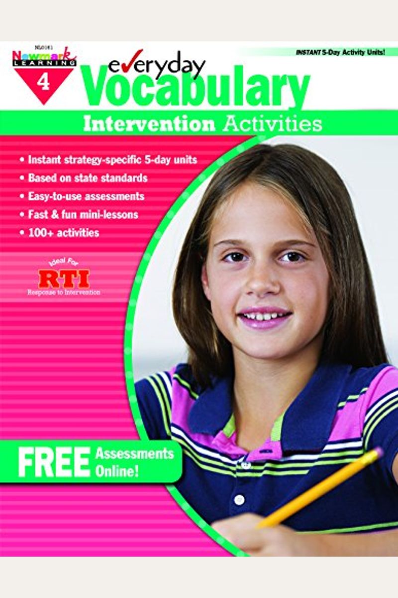Everyday Vocabulary Intervention Activities For Grade 4 Teacher Resource